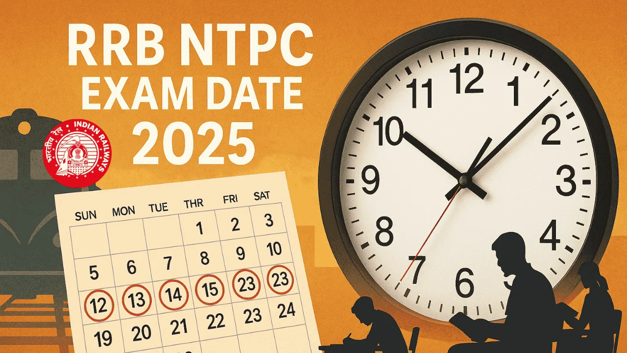 RRB NTPC Exam Date 2025
